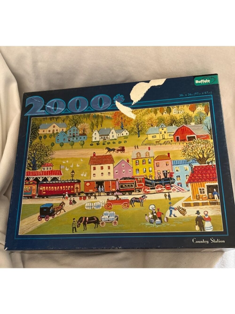 Buffalo Games Country Station 2000-Piece Jigsaw Puzzle 38" x 26" (97cm x 67cm) V